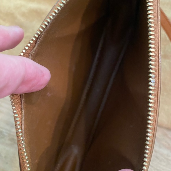 Rare bronze Louis Vuitton Noisette Monogram Vernis Lexington Pochette bag HOT - Picture 6 of 10